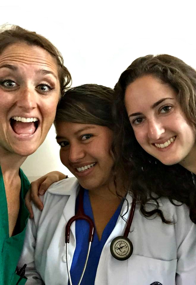 medical students with Peruvian doctor